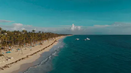 Horizontal video: Aerial footage of a beach resort 3576399. Duration: 6 seconds. Resolution: 3840x2160