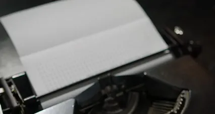 Horizontal video: Close up video of a typewriter with paper 9758366. Duration: 8 seconds. Resolution: 4096x2160