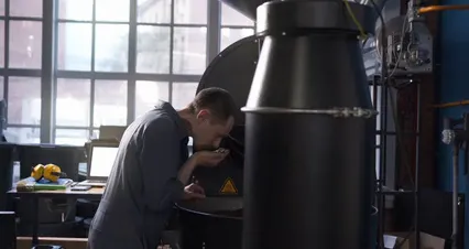 Horizontal video: Man hands coffee working 4821688. Duration: 38 seconds. Resolution: 4096x2160