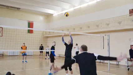 Horizontal video: Man spiking a volleyball 6216851. Duration: 7 seconds. Resolution: 1920x1080