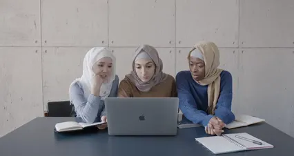 Horizontal video: People using laptop together 6245559. Duration: 19 seconds. Resolution: 4096x2160