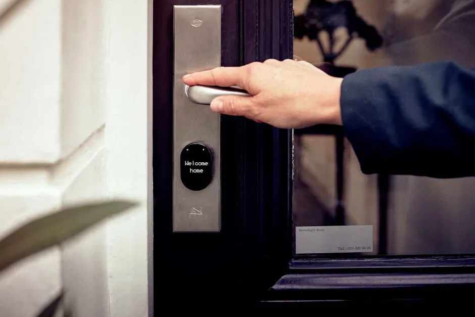 Woman Entering a House