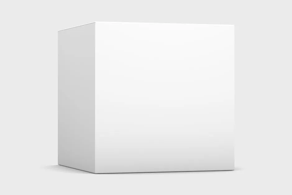 White Square Box on White Surface