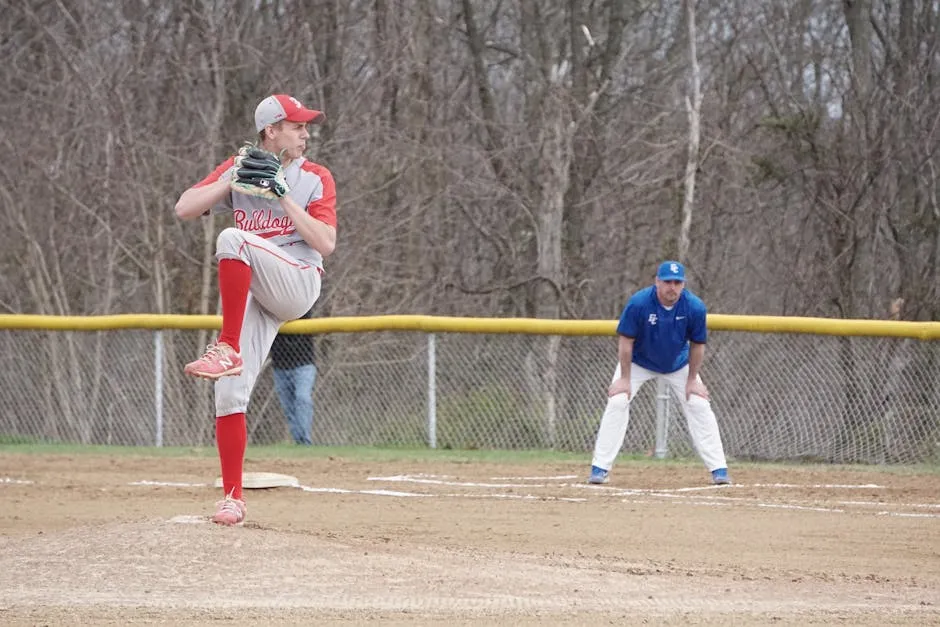 Baseball Players Playing a Game