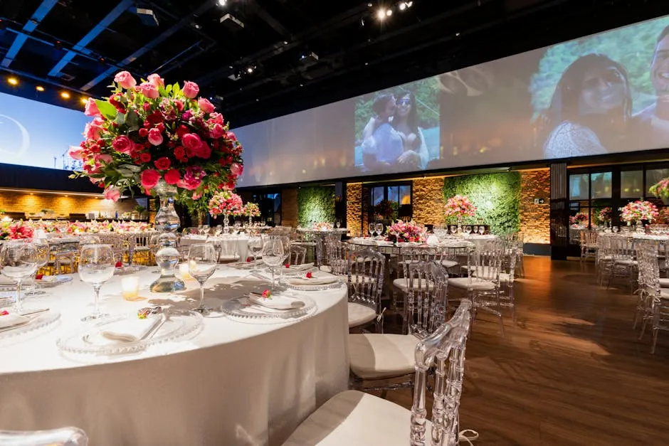 Tables in Wedding Reception Venue