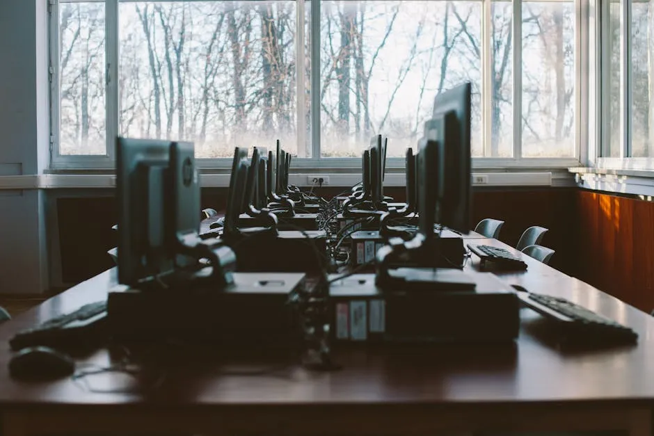 Photo Of Computers Near Window