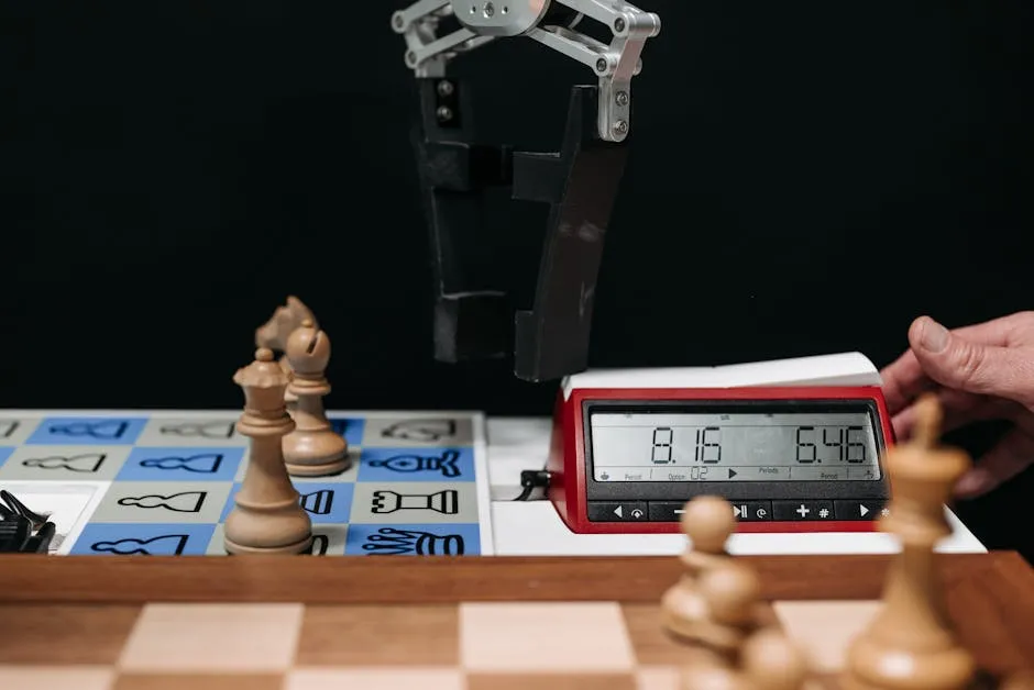 A Robot and a Chess Clock