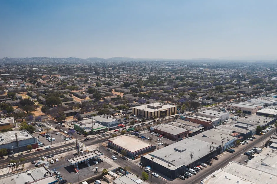 Aerial View of a City