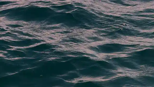 Horizontal video: Serene ocean waves on a tranquil day 28700250. Duration: 59 seconds. Resolution: 3840x2160