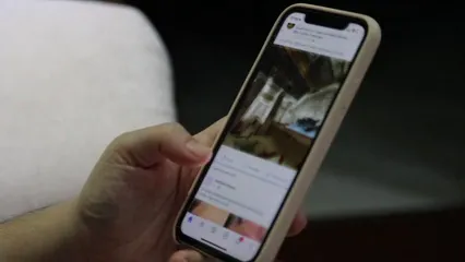 Horizontal video: Man browsing facebook on mobile 5201209. Duration: 10 seconds. Resolution: 1920x1080