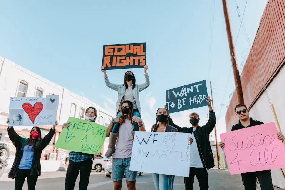 People Protesting on the Street