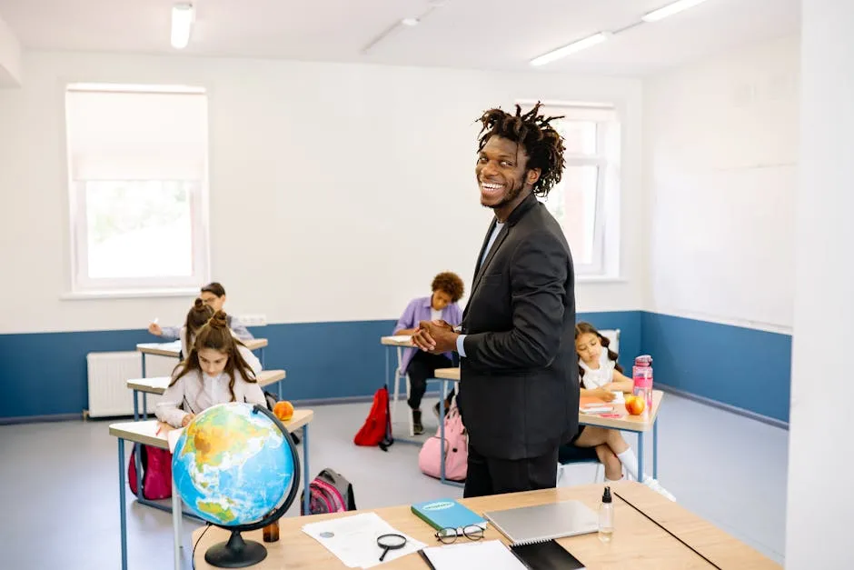 Man Standing In Front of the Students