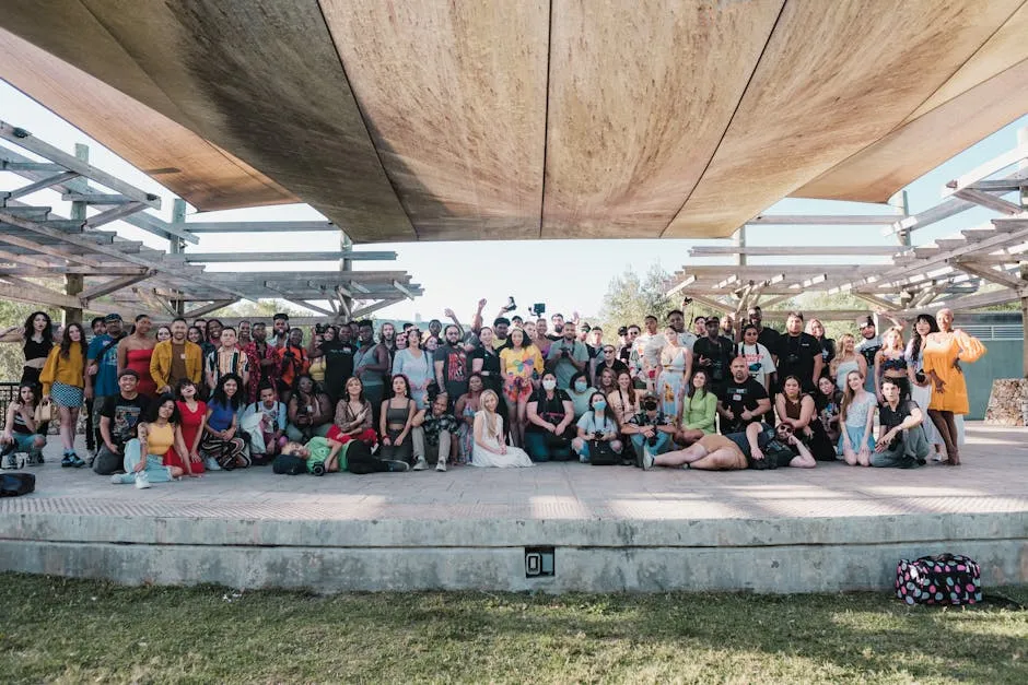 Men and Women Posing Together