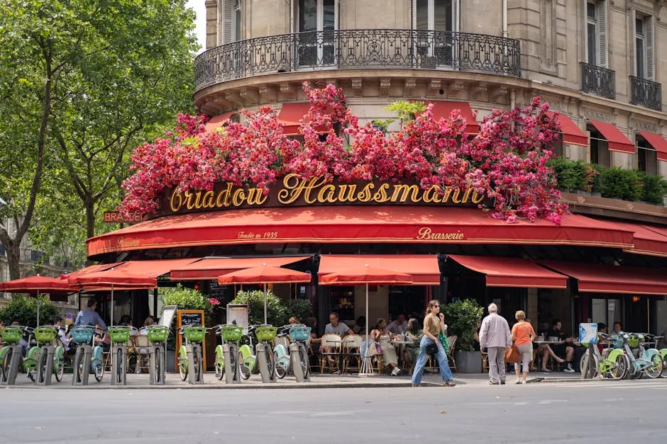 Charming Parisian Brasserie in Bloom