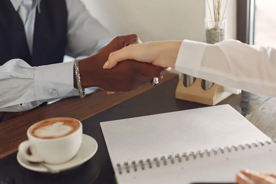 Two People Making A Handshake