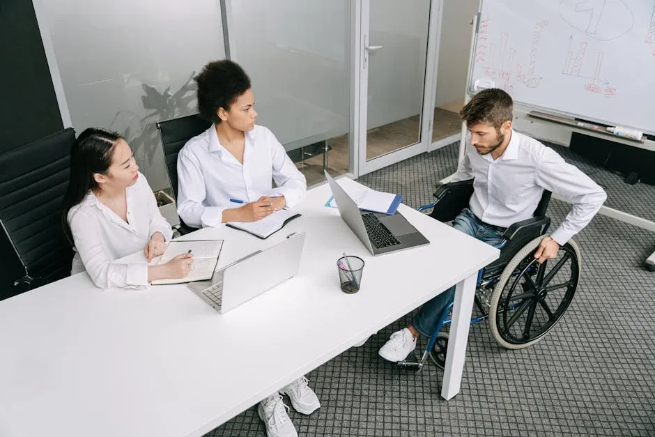 Coworkers in a Meeting at the Office