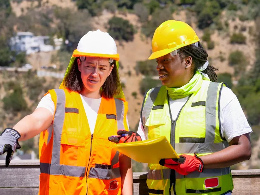Female Engineers Talking with Each Other