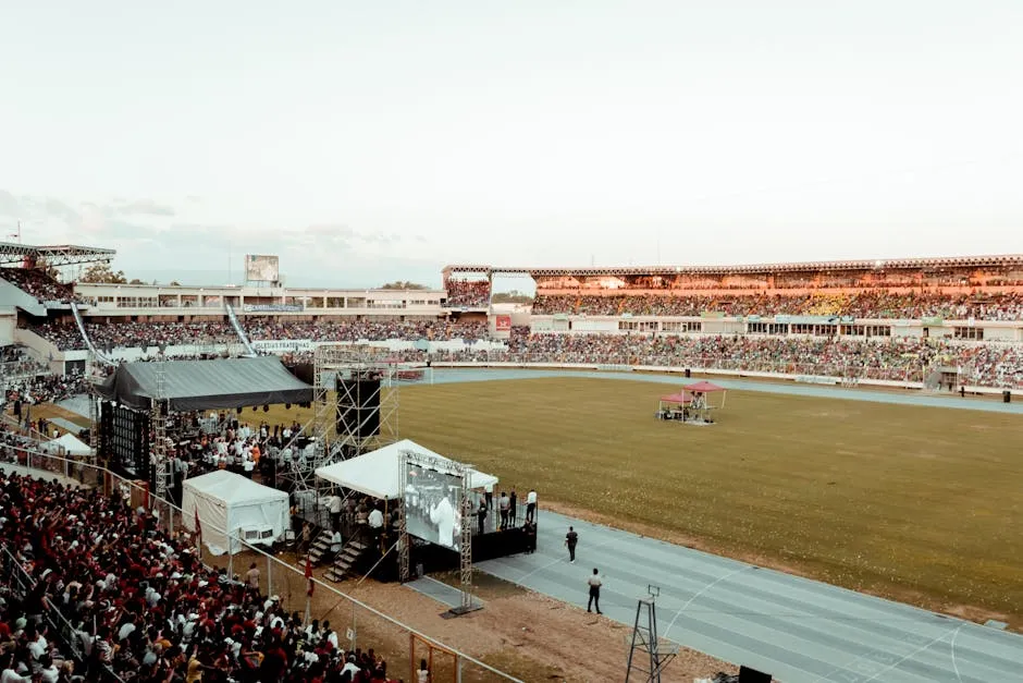 People on a Stadium