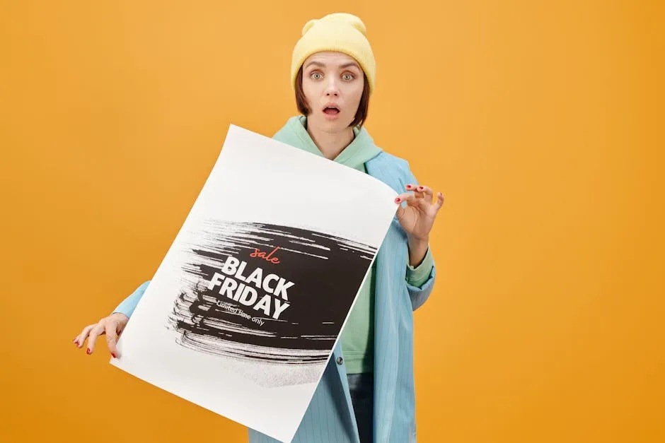 A Woman Holding a Cardboard while Looking at the Camera