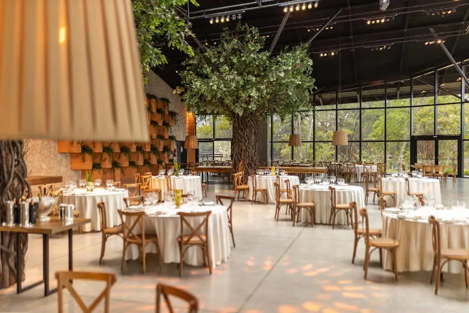 Interior of Restaurant Hall