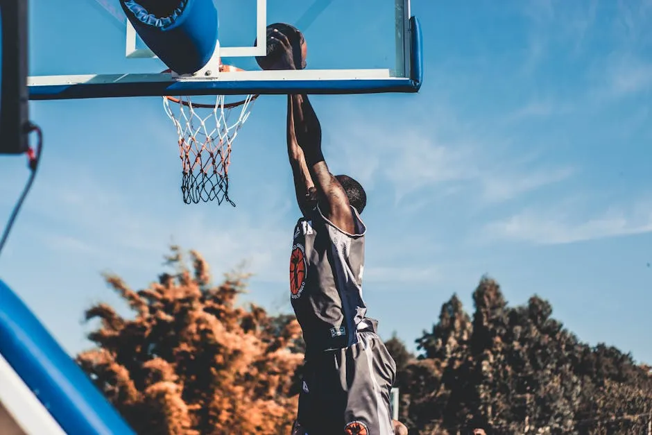 Man Doing A Dunk