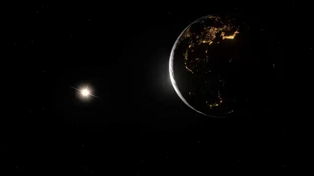 Horizontal video: View on earth revolving around sun 10415311. Duration: 300 seconds. Resolution: 1920x1080