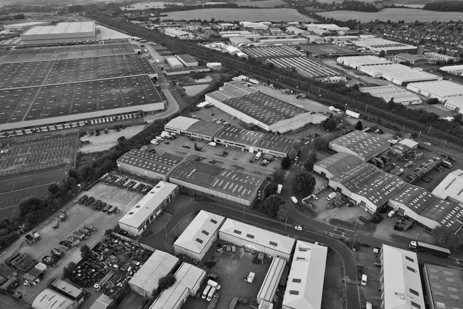 Aerial Photography of Industrial District