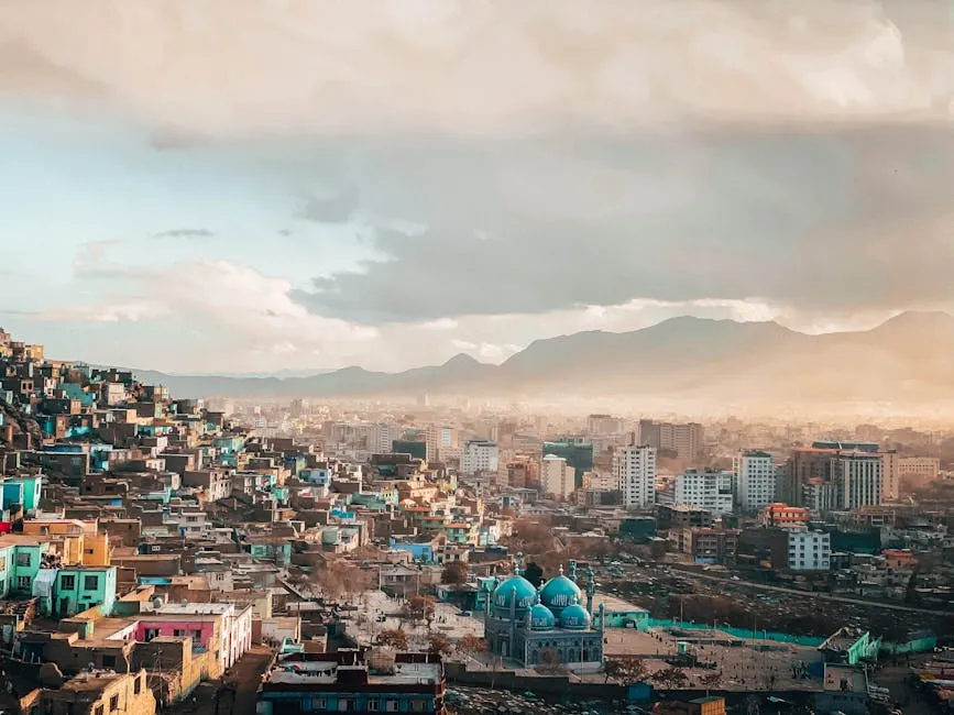 Aerial View Of City Buildings