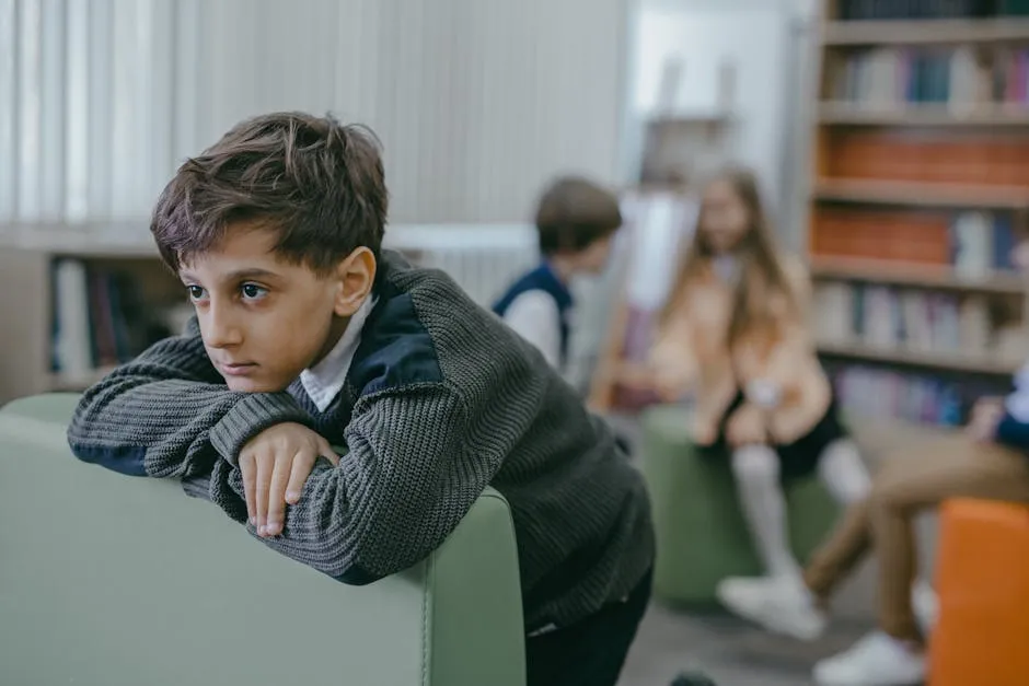 A Boy Feeling Outcast in School