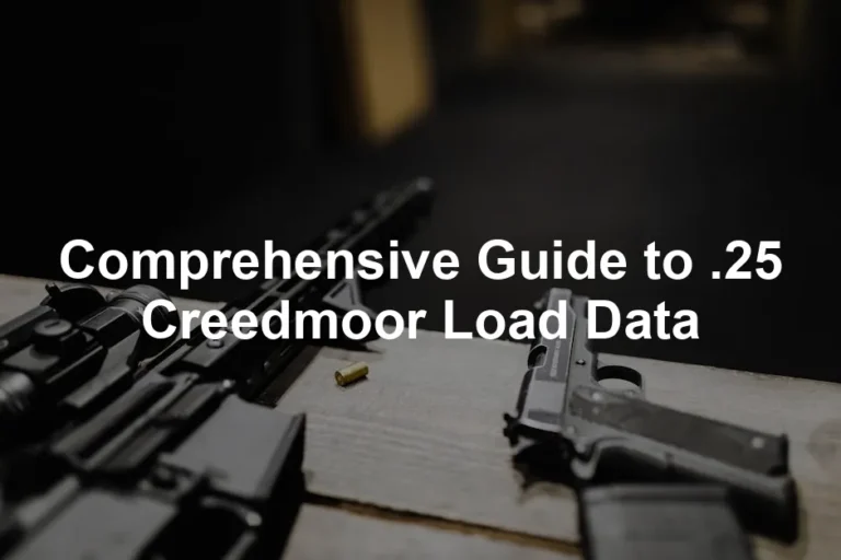 Featured image for Comprehensive Guide to .25 Creedmoor Load Data