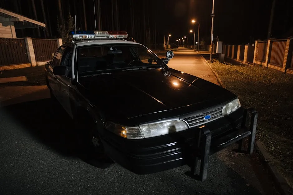 Police Car on the Street
