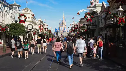 Horizontal video: Walking in disney 19542646. Duration: 19 seconds. Resolution: 3840x2160