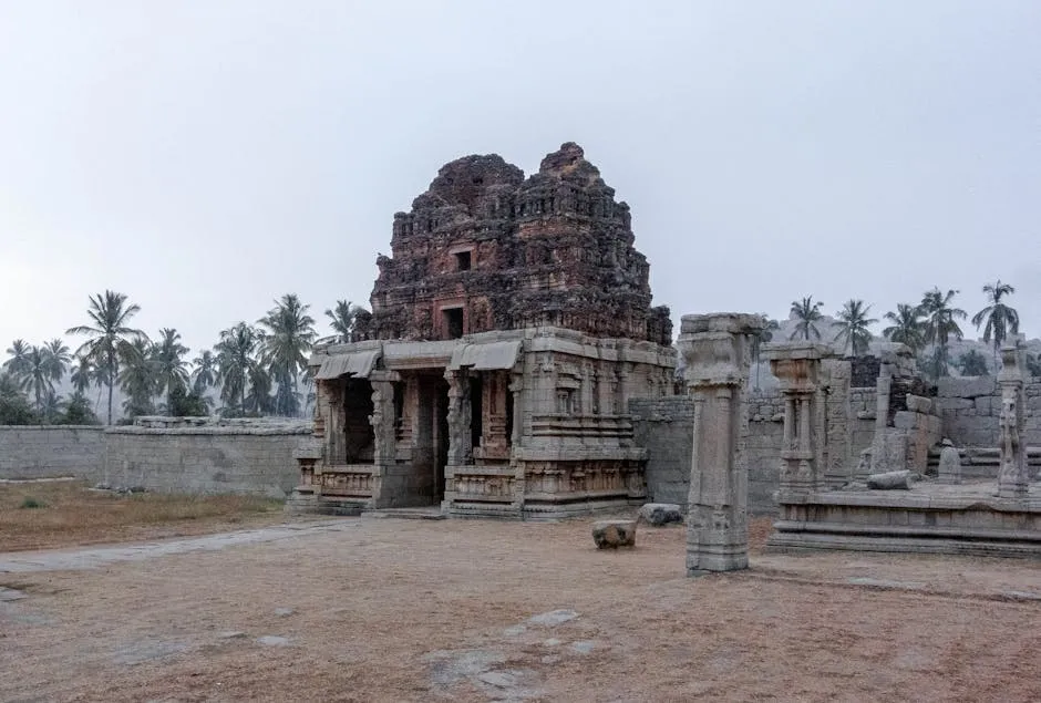 Ancient Architectural Temple Ruins in India