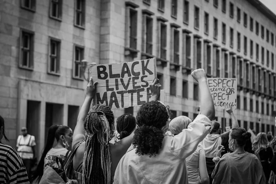People Protesting in Fight for Human Rights