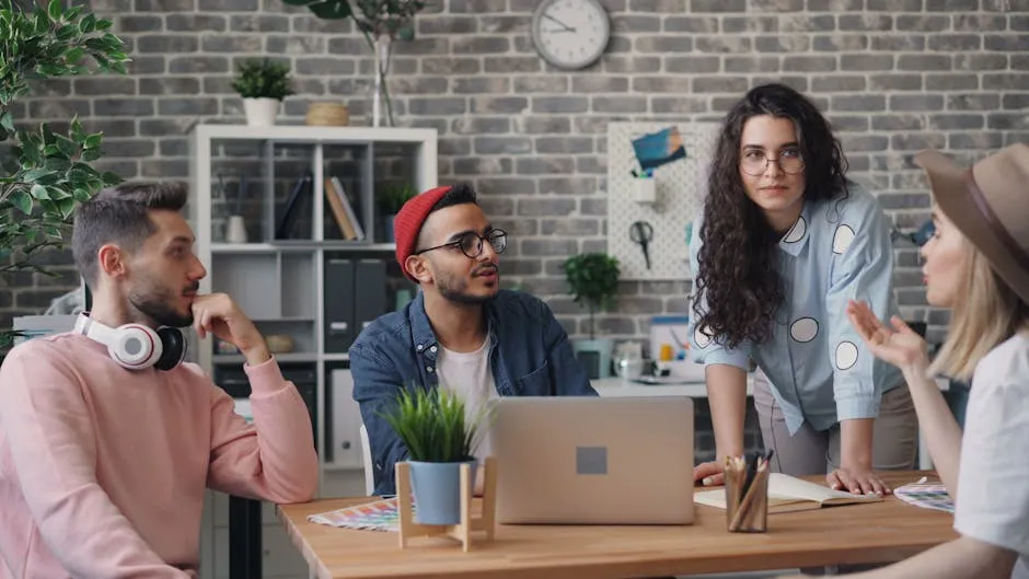 Office Workers Holding a Discussion