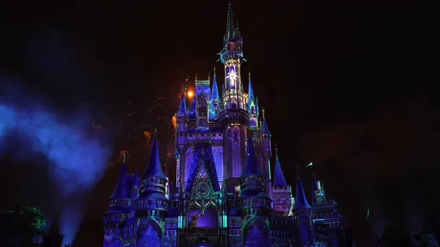 Horizontal video: Fireworks at disney 25863284. Duration: 23 seconds. Resolution: 3840x2160