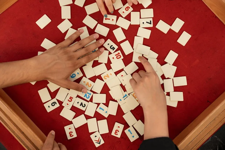 Hands of People Playing Board Game