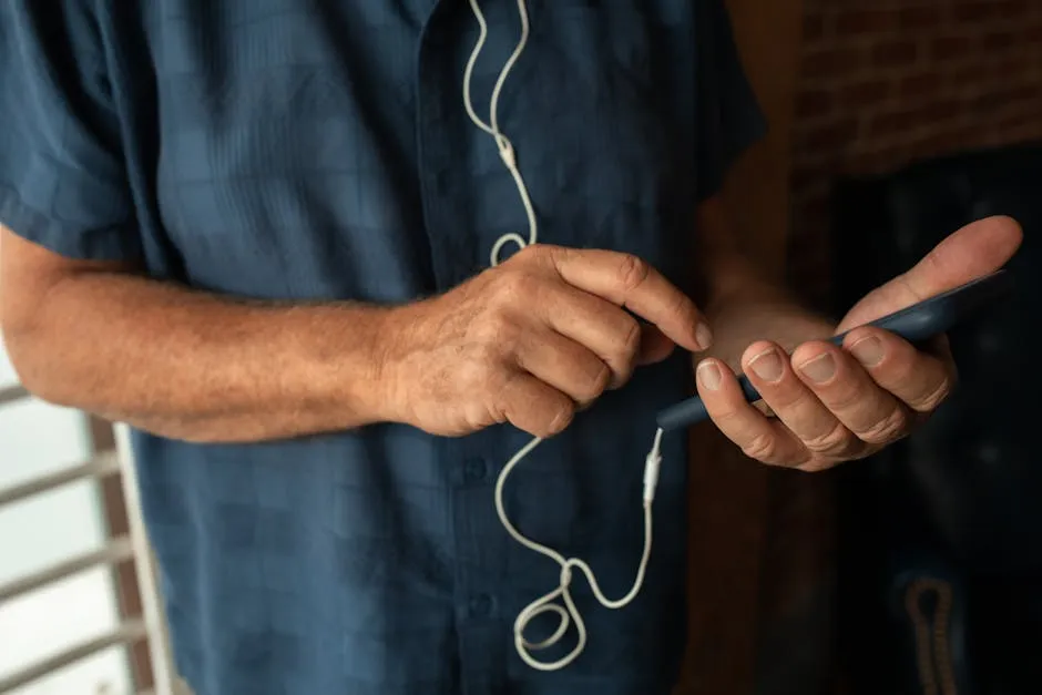 Person Holding a Smartphone