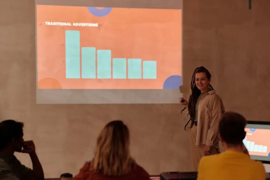 Woman Doing a Business Presentation