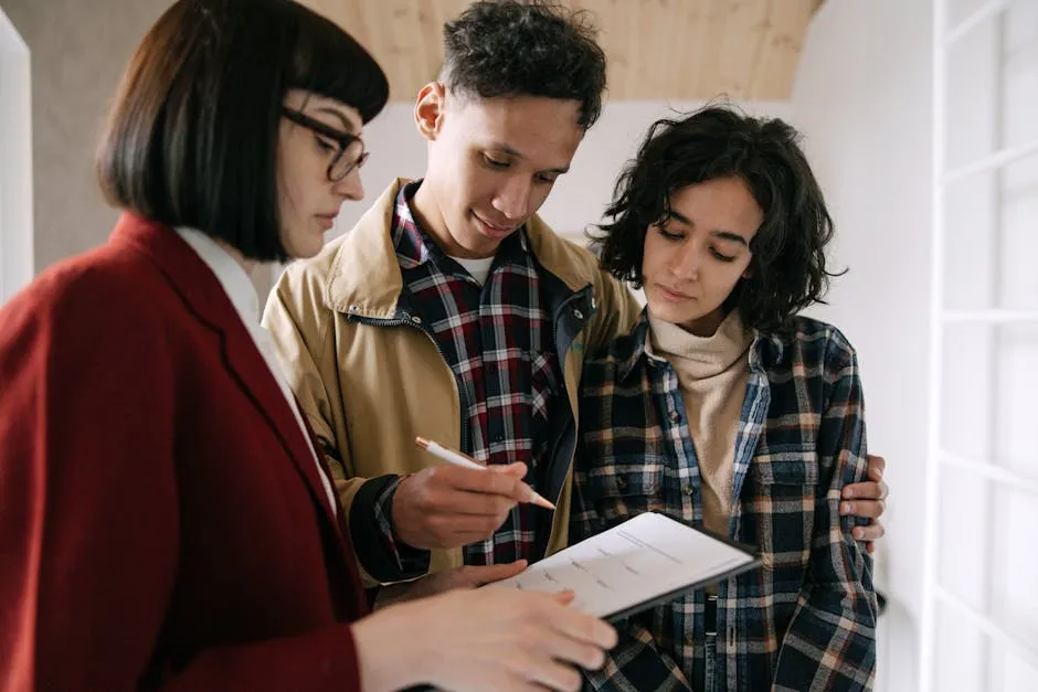 Couple Talking With Real Estate Agent