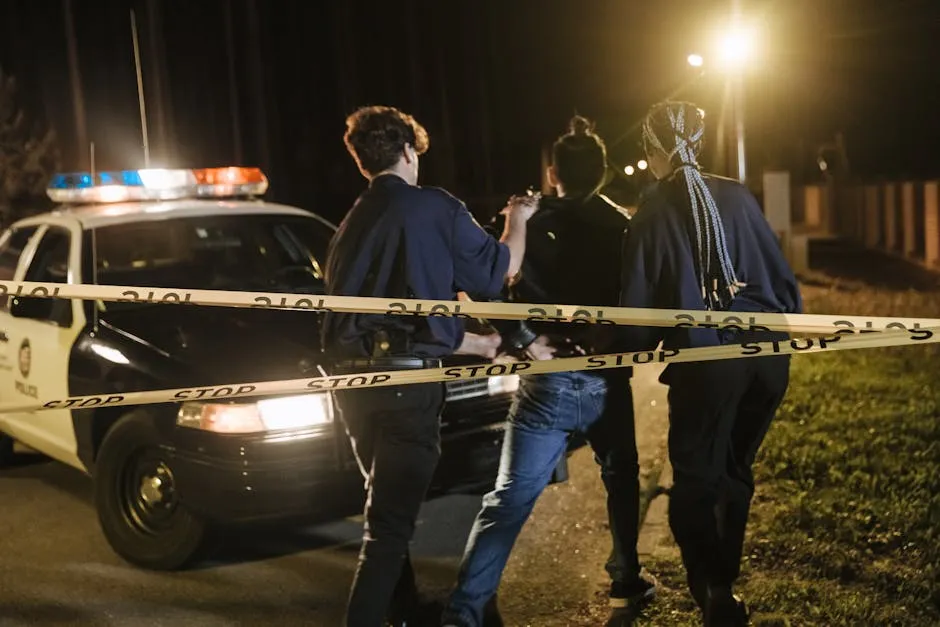 A Person being Arrested by the Police