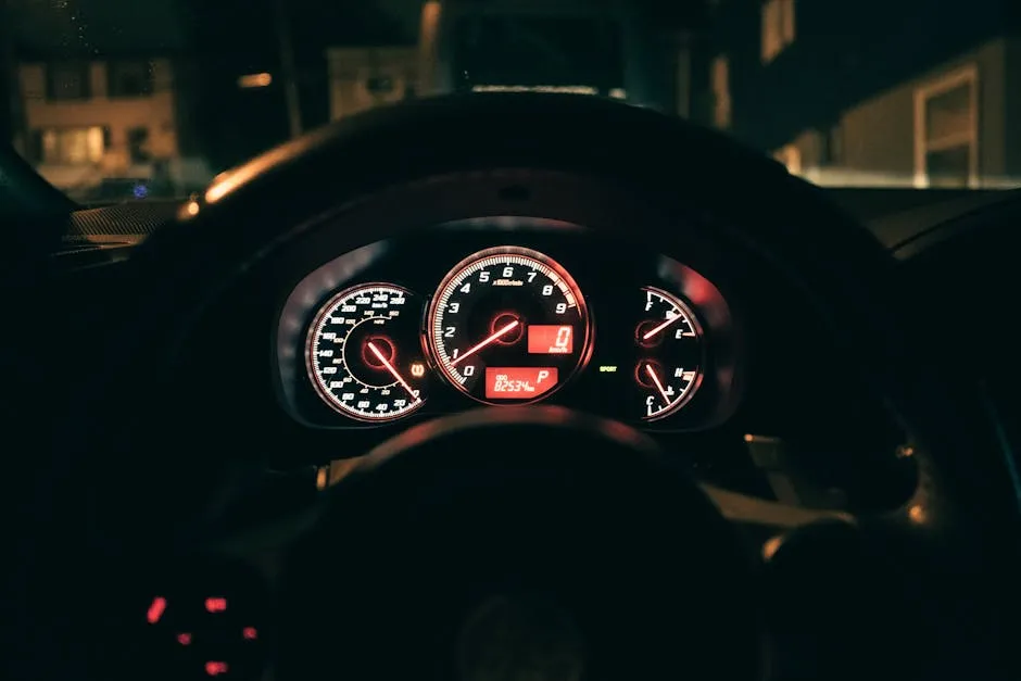 Speedometer in Car