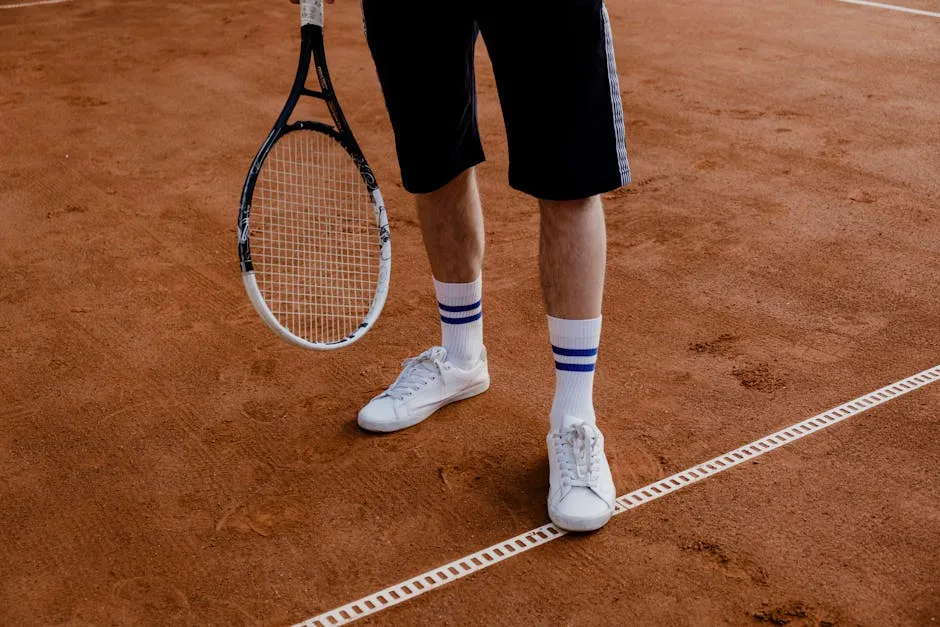 A Man Holding a Tennis Racket