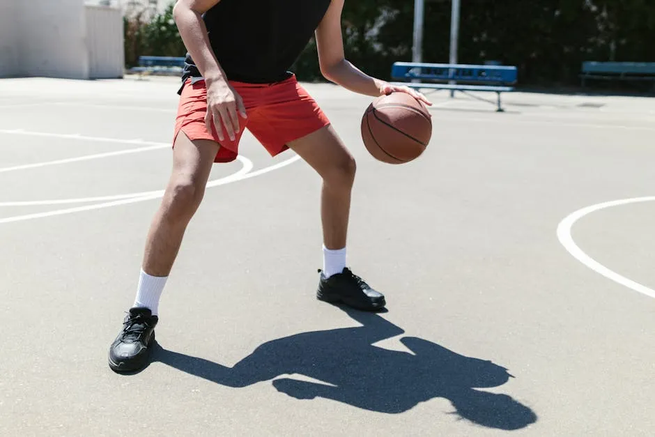 Person Dribbling a Vall