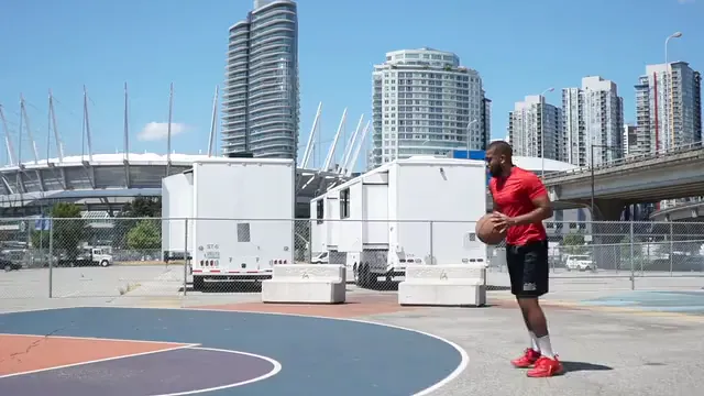 Horizontal video: Man wearing sportswear playing basketball 8979052. Duration: 22 seconds. Resolution: 1920x1080