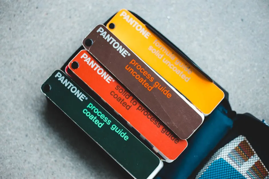 Pantone Colors Samples in Box