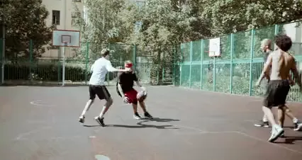 Horizontal video: Group of people playing a basketball 5275211. Duration: 17 seconds. Resolution: 4096x2160