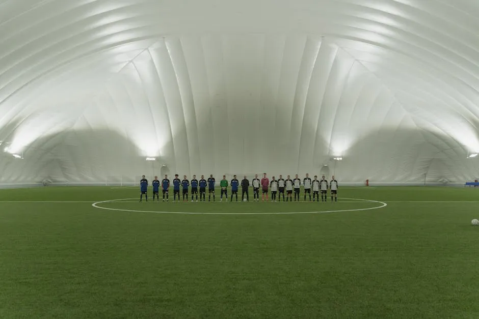 Two Teams on a Soccer Field