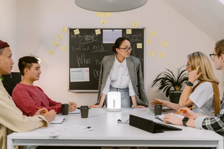 A Group of People Having a Meeting