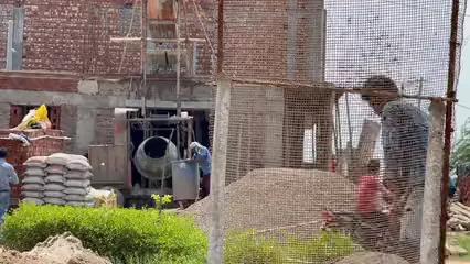 Horizontal video: Construction workers are working on a building 9226051. Duration: 28 seconds. Resolution: 3840x2160